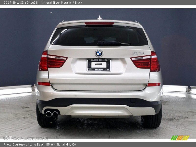 Mineral Silver Metallic / Black 2017 BMW X3 sDrive28i