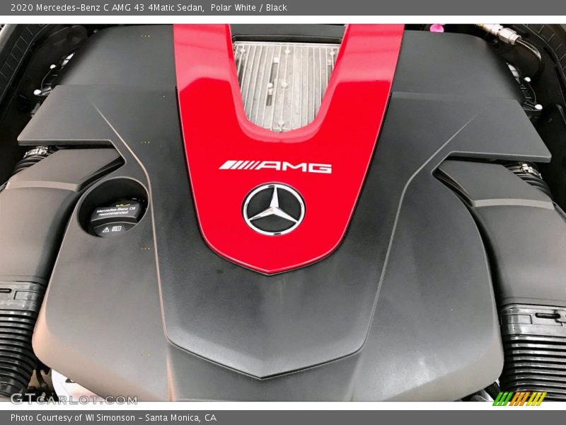 Polar White / Black 2020 Mercedes-Benz C AMG 43 4Matic Sedan