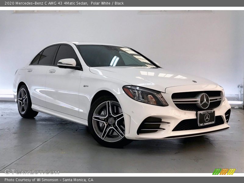 Polar White / Black 2020 Mercedes-Benz C AMG 43 4Matic Sedan