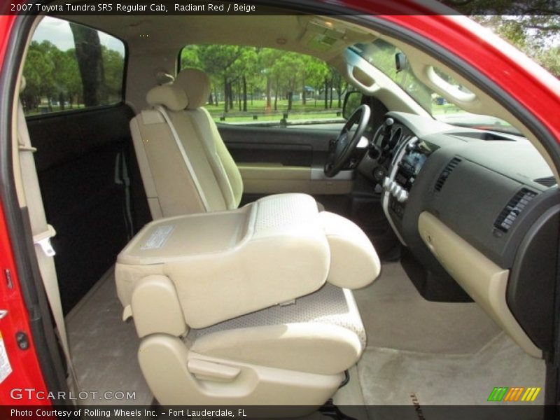 Radiant Red / Beige 2007 Toyota Tundra SR5 Regular Cab