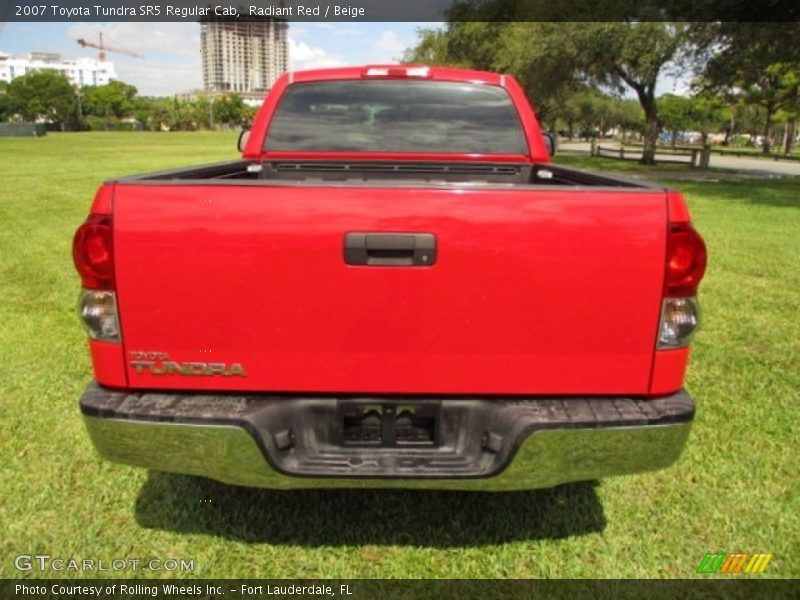 Radiant Red / Beige 2007 Toyota Tundra SR5 Regular Cab