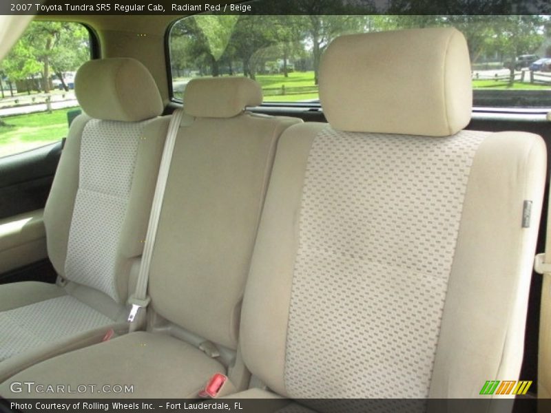 Radiant Red / Beige 2007 Toyota Tundra SR5 Regular Cab