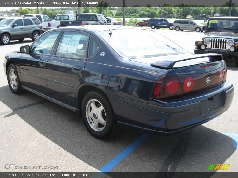 Navy Blue Metallic / Neutral 2002 Chevrolet Impala LS
