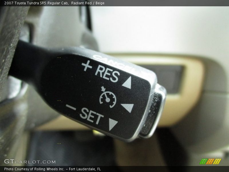 Radiant Red / Beige 2007 Toyota Tundra SR5 Regular Cab