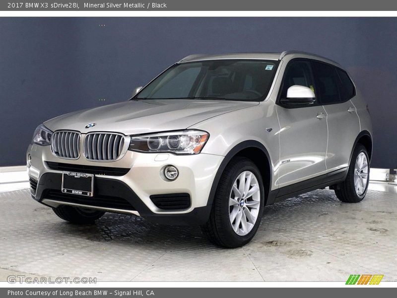 Mineral Silver Metallic / Black 2017 BMW X3 sDrive28i