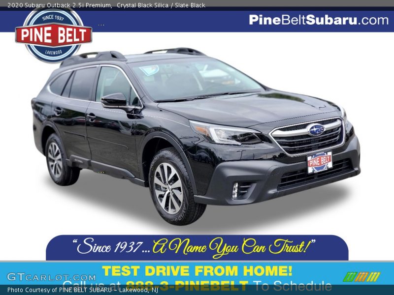 Crystal Black Silica / Slate Black 2020 Subaru Outback 2.5i Premium