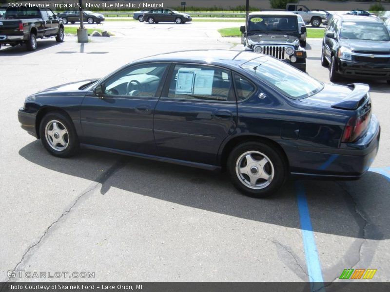 Navy Blue Metallic / Neutral 2002 Chevrolet Impala LS