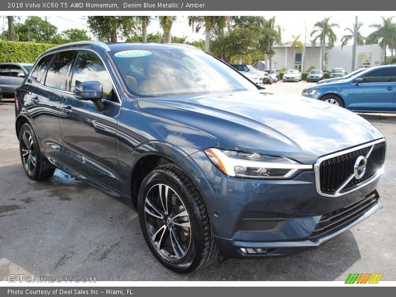 Denim Blue Metallic / Amber 2018 Volvo XC60 T5 AWD Momentum