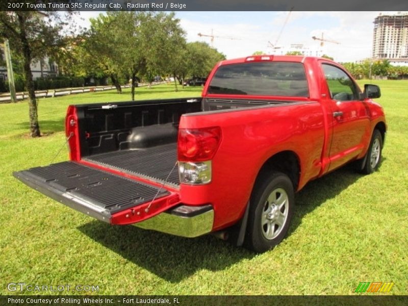 Radiant Red / Beige 2007 Toyota Tundra SR5 Regular Cab