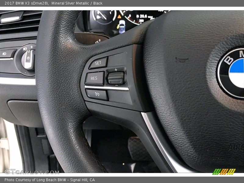 Mineral Silver Metallic / Black 2017 BMW X3 sDrive28i