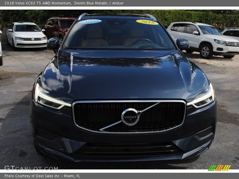 Denim Blue Metallic / Amber 2018 Volvo XC60 T5 AWD Momentum
