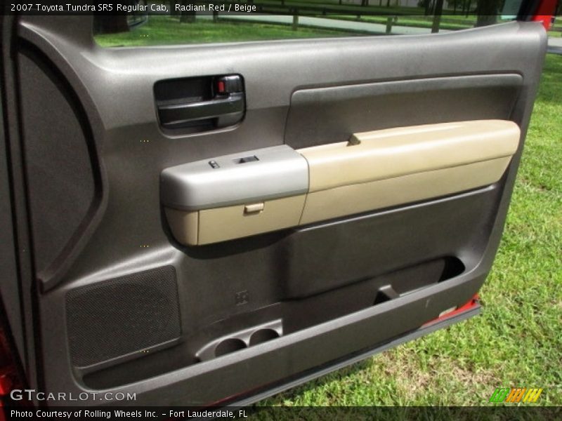 Radiant Red / Beige 2007 Toyota Tundra SR5 Regular Cab