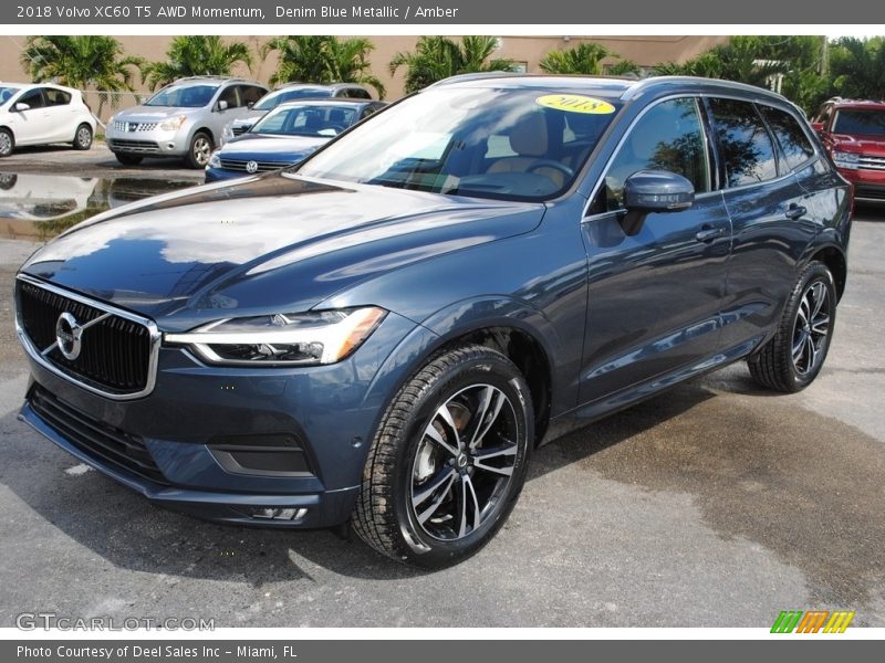 Denim Blue Metallic / Amber 2018 Volvo XC60 T5 AWD Momentum