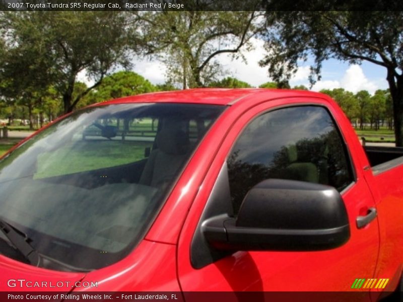 Radiant Red / Beige 2007 Toyota Tundra SR5 Regular Cab