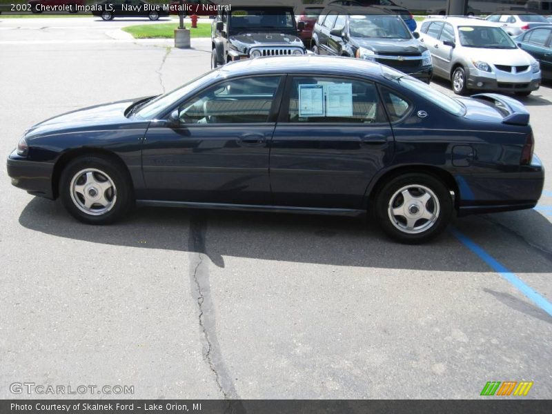 Navy Blue Metallic / Neutral 2002 Chevrolet Impala LS