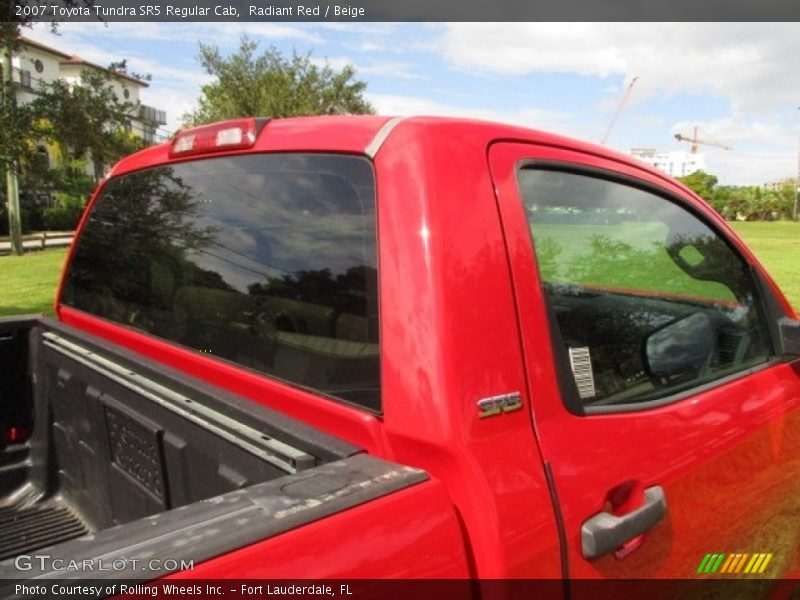 Radiant Red / Beige 2007 Toyota Tundra SR5 Regular Cab