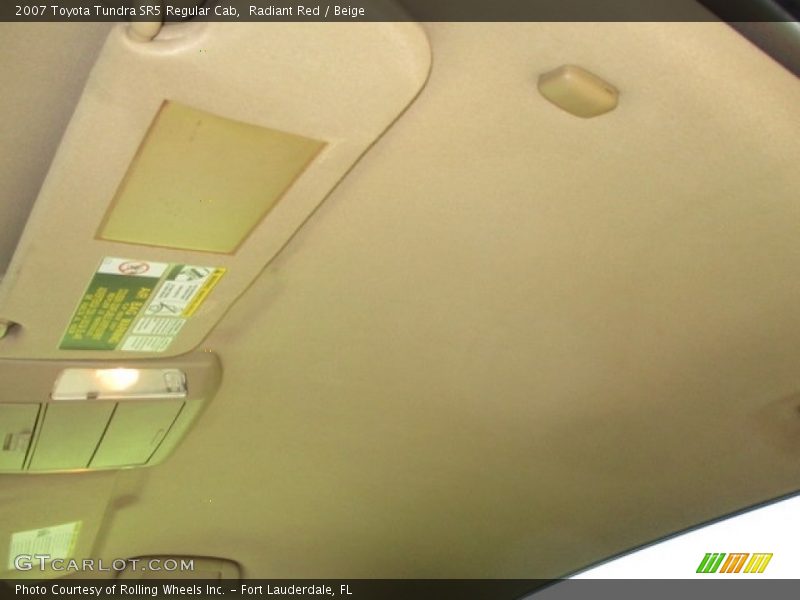 Radiant Red / Beige 2007 Toyota Tundra SR5 Regular Cab