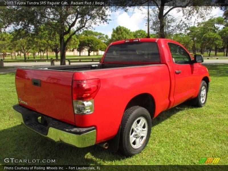 Radiant Red / Beige 2007 Toyota Tundra SR5 Regular Cab