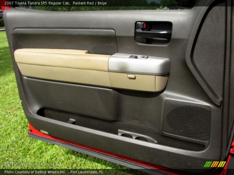 Radiant Red / Beige 2007 Toyota Tundra SR5 Regular Cab