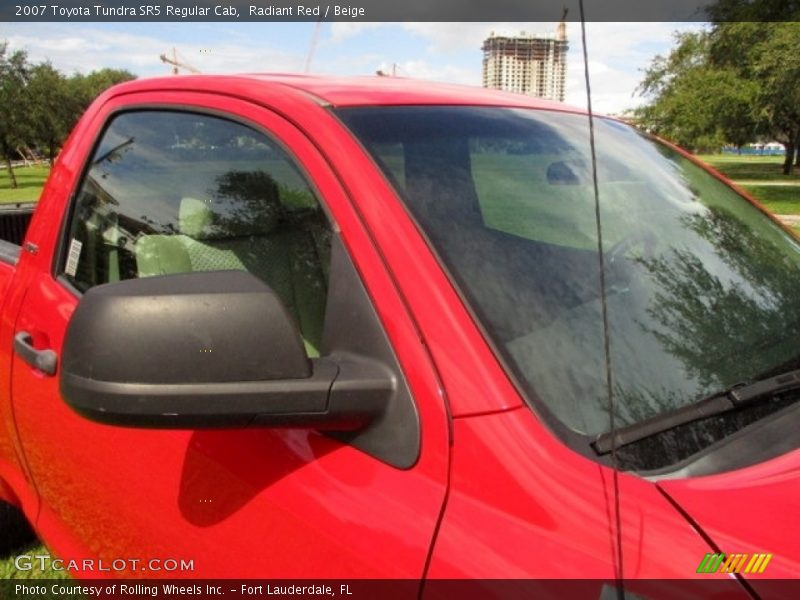 Radiant Red / Beige 2007 Toyota Tundra SR5 Regular Cab