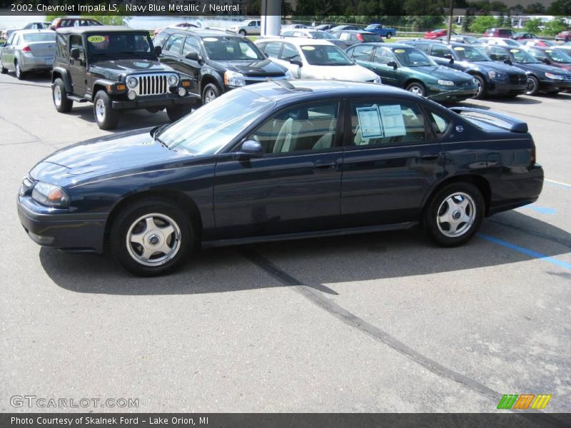 Navy Blue Metallic / Neutral 2002 Chevrolet Impala LS