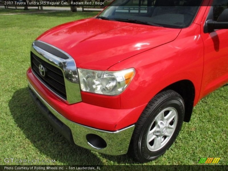 Radiant Red / Beige 2007 Toyota Tundra SR5 Regular Cab