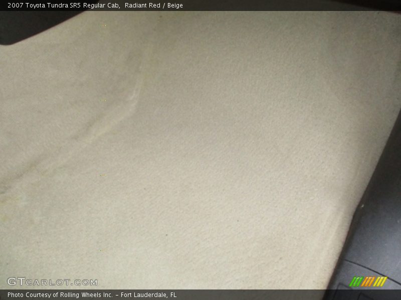 Radiant Red / Beige 2007 Toyota Tundra SR5 Regular Cab