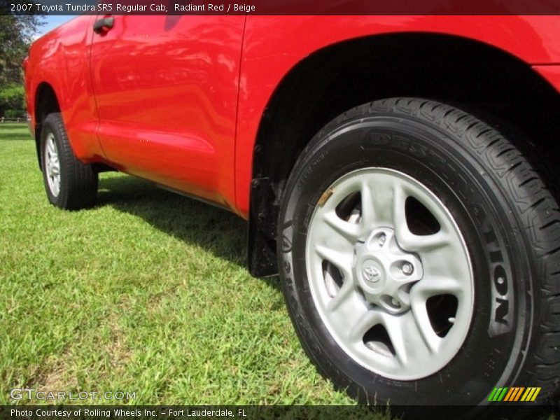 Radiant Red / Beige 2007 Toyota Tundra SR5 Regular Cab