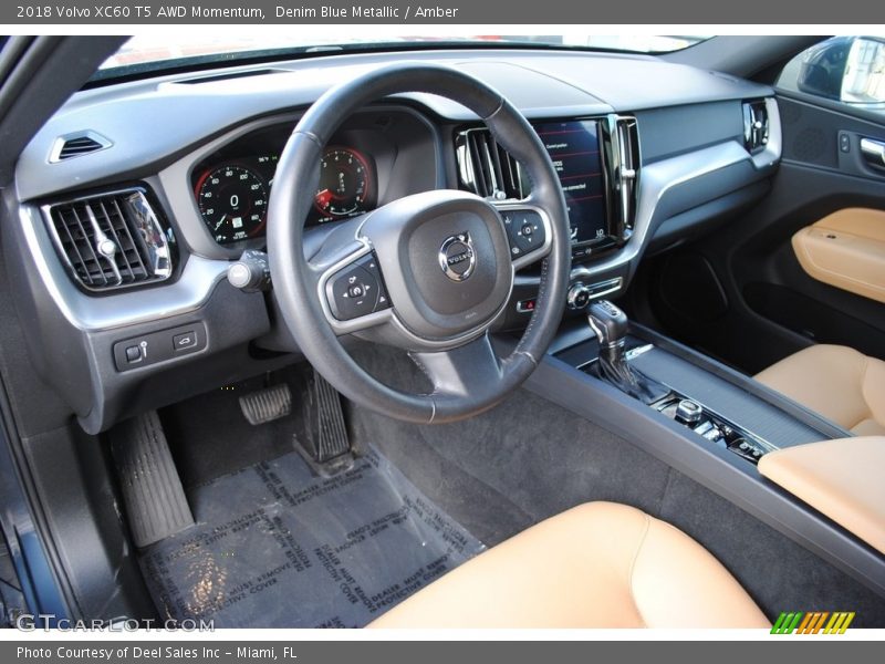 Denim Blue Metallic / Amber 2018 Volvo XC60 T5 AWD Momentum