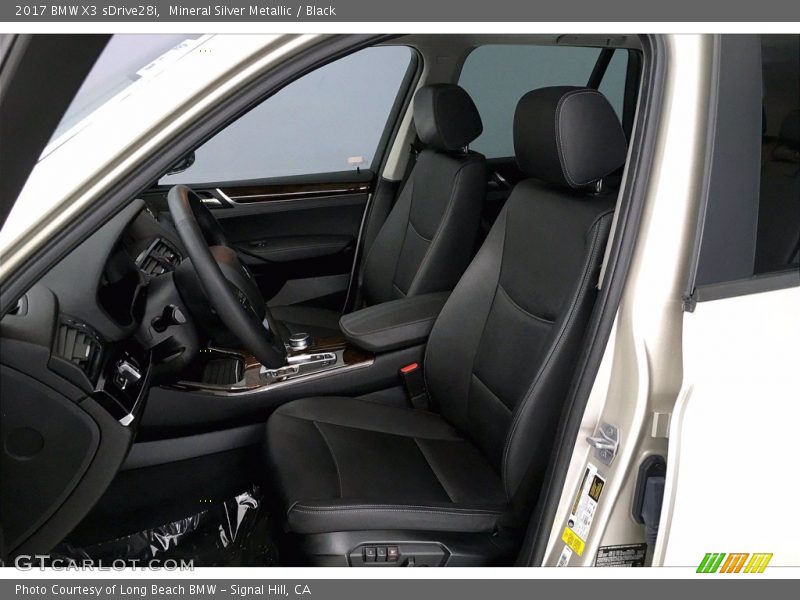 Mineral Silver Metallic / Black 2017 BMW X3 sDrive28i