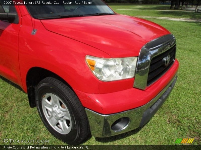 Radiant Red / Beige 2007 Toyota Tundra SR5 Regular Cab