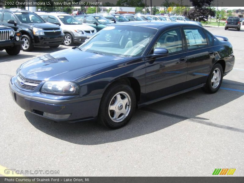 Navy Blue Metallic / Neutral 2002 Chevrolet Impala LS