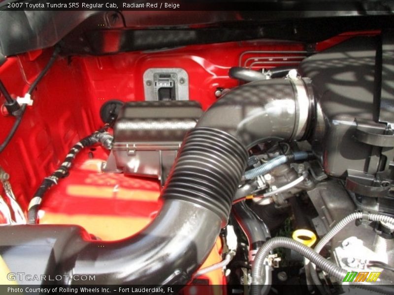 Radiant Red / Beige 2007 Toyota Tundra SR5 Regular Cab