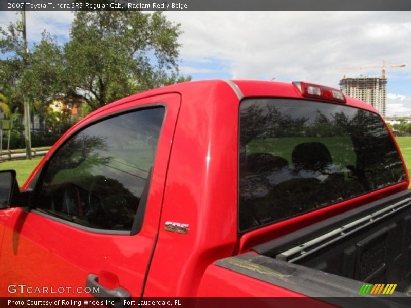 Radiant Red / Beige 2007 Toyota Tundra SR5 Regular Cab