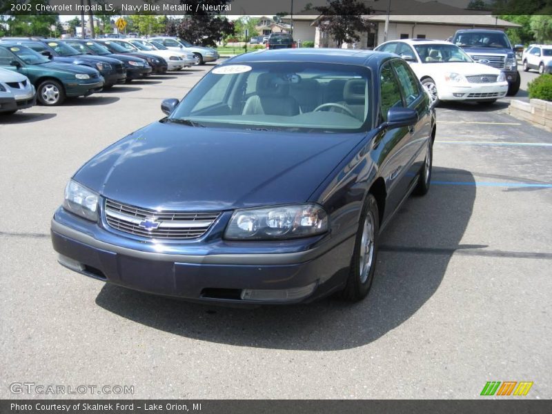Navy Blue Metallic / Neutral 2002 Chevrolet Impala LS