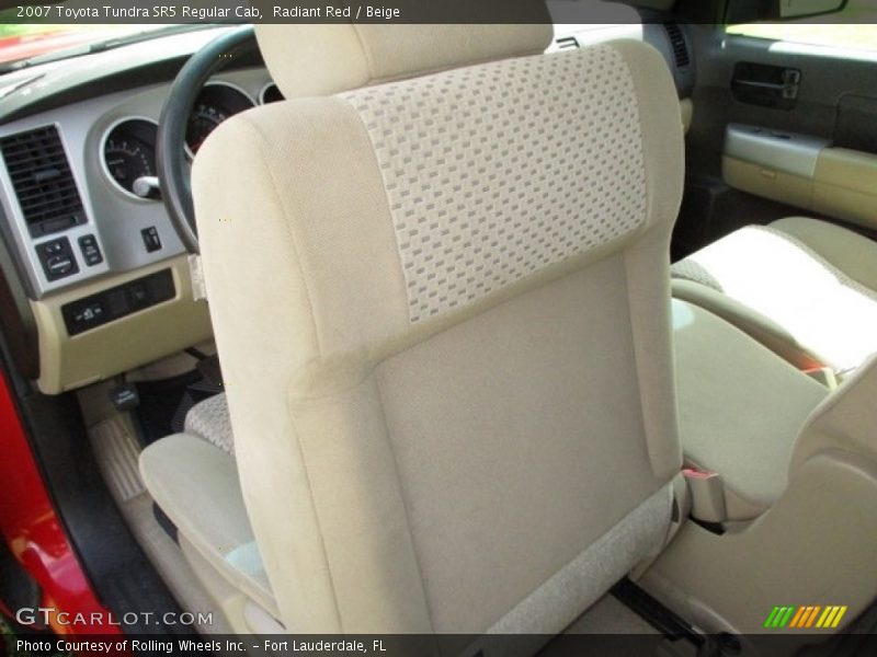 Radiant Red / Beige 2007 Toyota Tundra SR5 Regular Cab