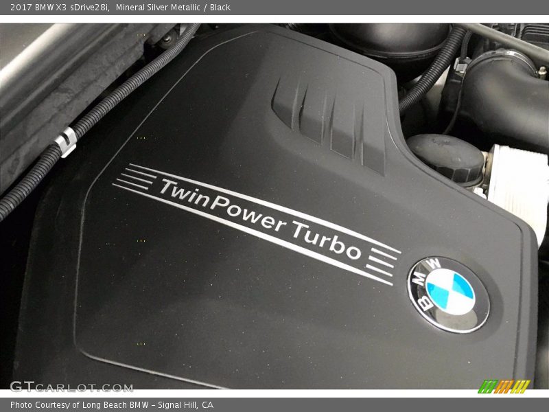 Mineral Silver Metallic / Black 2017 BMW X3 sDrive28i