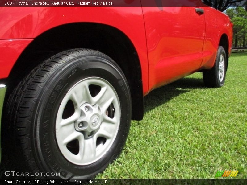 Radiant Red / Beige 2007 Toyota Tundra SR5 Regular Cab