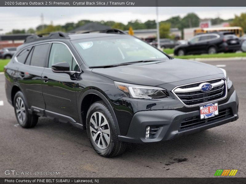Crystal Black Silica / Titanium Gray 2020 Subaru Outback 2.5i Premium