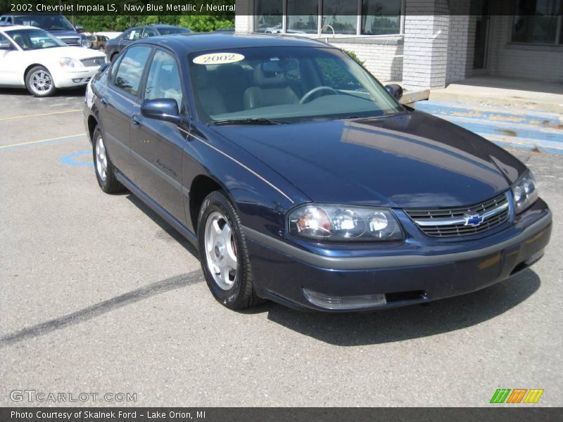 Navy Blue Metallic / Neutral 2002 Chevrolet Impala LS