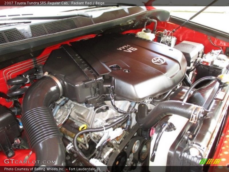 Radiant Red / Beige 2007 Toyota Tundra SR5 Regular Cab