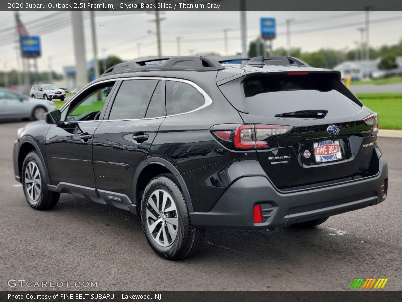 Crystal Black Silica / Titanium Gray 2020 Subaru Outback 2.5i Premium
