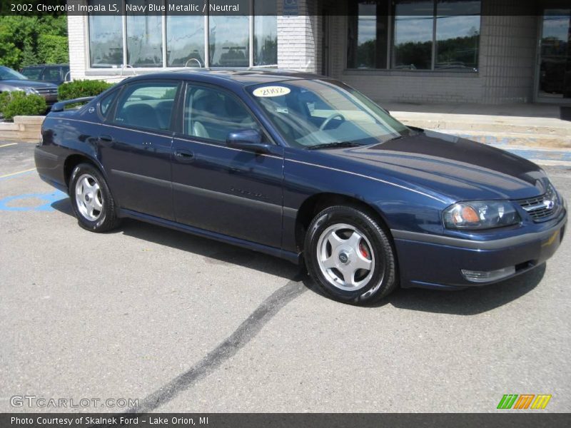 Navy Blue Metallic / Neutral 2002 Chevrolet Impala LS