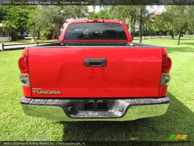 Radiant Red / Beige 2007 Toyota Tundra SR5 Regular Cab