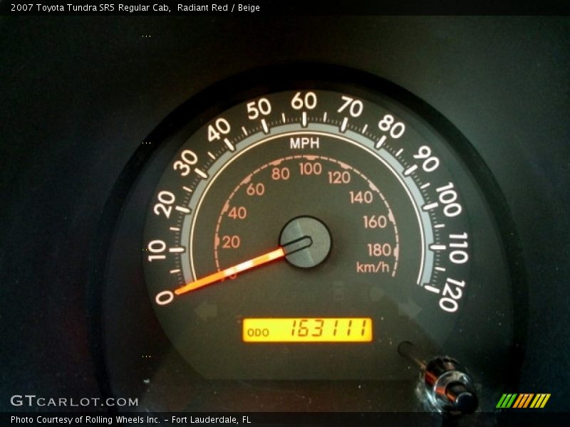 Radiant Red / Beige 2007 Toyota Tundra SR5 Regular Cab