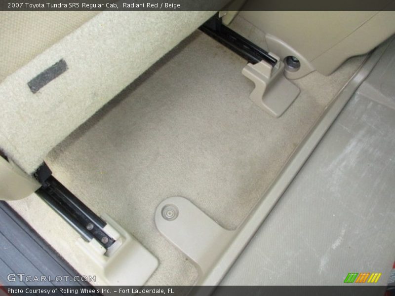 Radiant Red / Beige 2007 Toyota Tundra SR5 Regular Cab