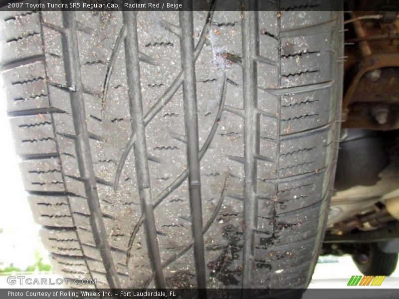 Radiant Red / Beige 2007 Toyota Tundra SR5 Regular Cab