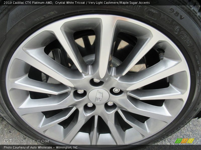 Crystal White Tricoat / Very Light Cashmere/Maple Sugar Accents 2019 Cadillac CT6 Platinum AWD
