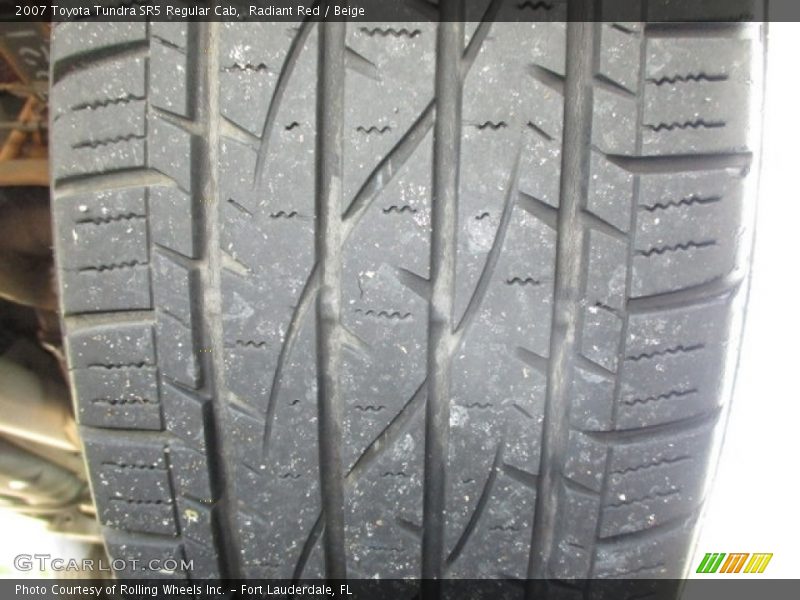 Radiant Red / Beige 2007 Toyota Tundra SR5 Regular Cab