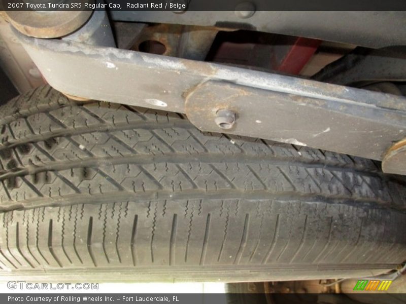 Radiant Red / Beige 2007 Toyota Tundra SR5 Regular Cab